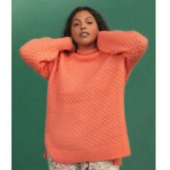 By Anthropologie Bia Oversized Mock Neck Knit Sweater - Picture 11 of 11